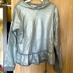 Silver shine hoodie